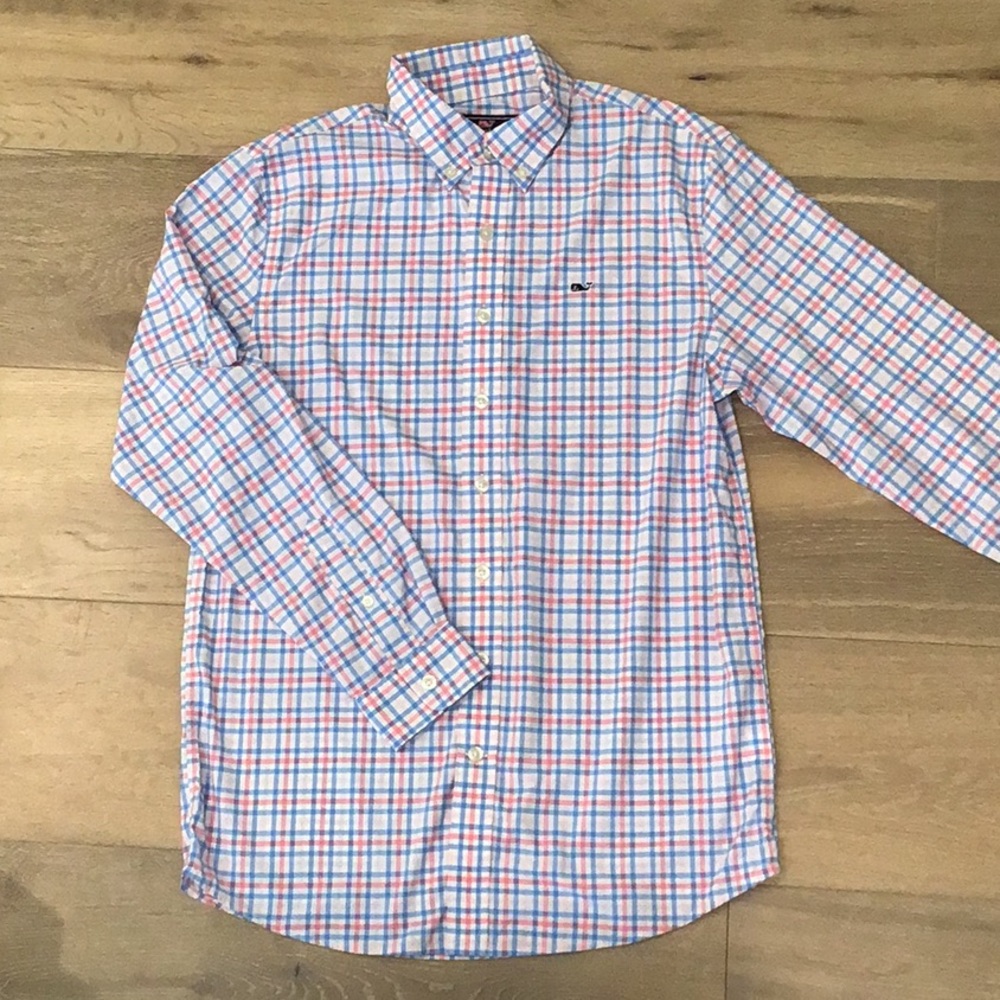 Vineyard Vines Boys Performance Whale Shirt L 16